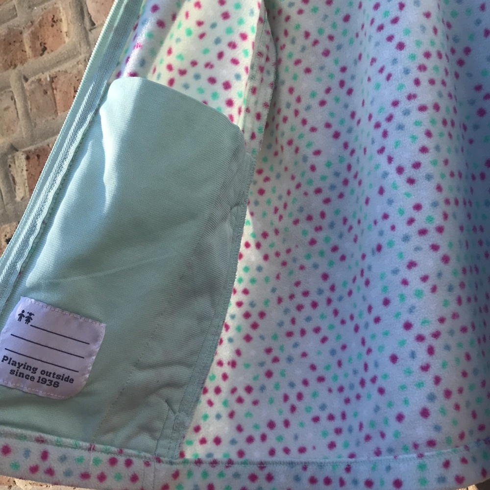 🎀2/$15 Adorable Columbia Polka Dot Full Zip Fleece - Picture 5 of 6